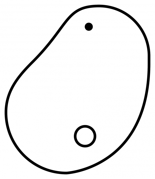 Potato Emoji coloring page image