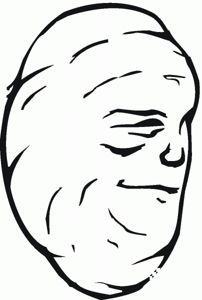 Potato Face coloring page image