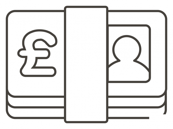 Pound Banknote coloring page image