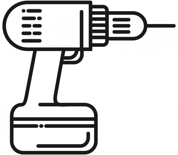 Power Drill coloring page image