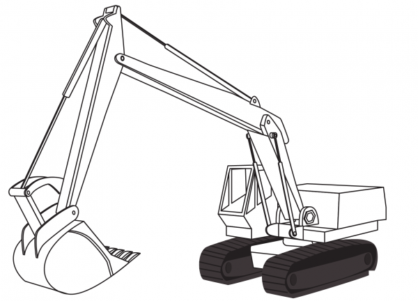 Power Shovel coloring page image