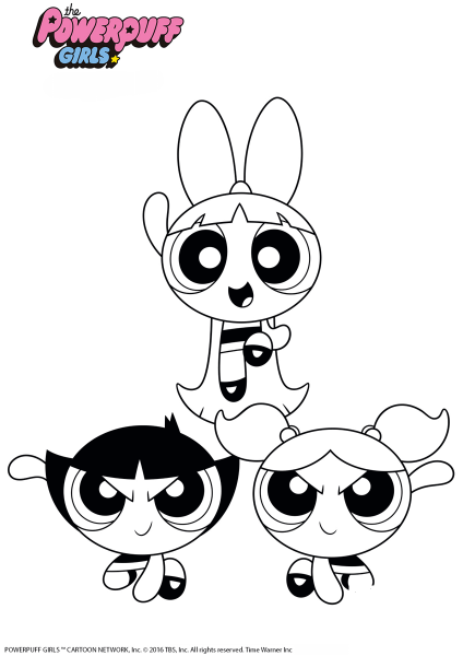 Powerpuff Girls coloring page image