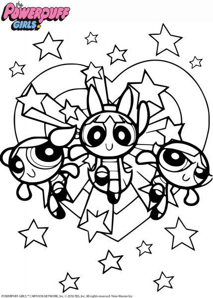 Powerpuff Girls coloring page image