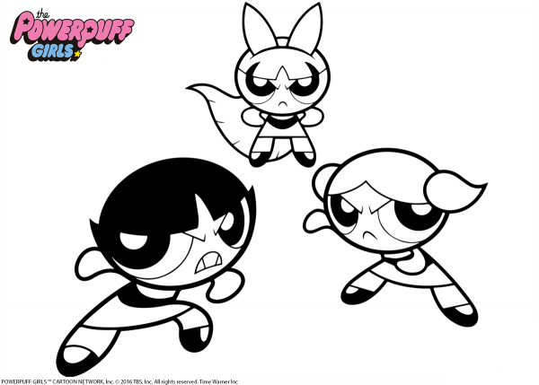 Powerpuff Girls coloring page image
