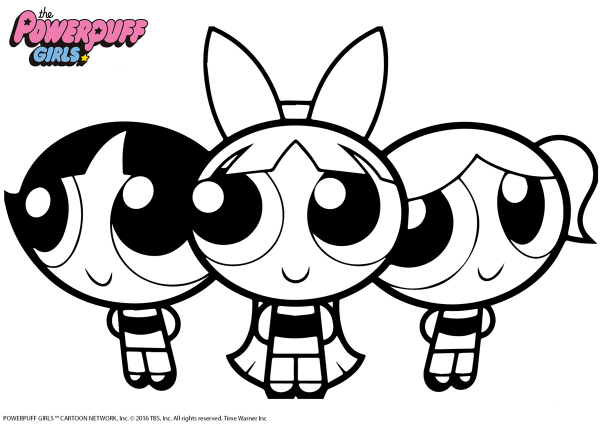 Powerpuff Girls coloring page image