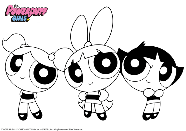 Powerpuff Girls coloring page image