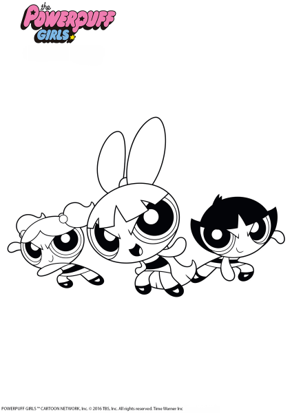 Powerpuff Girls coloring page image
