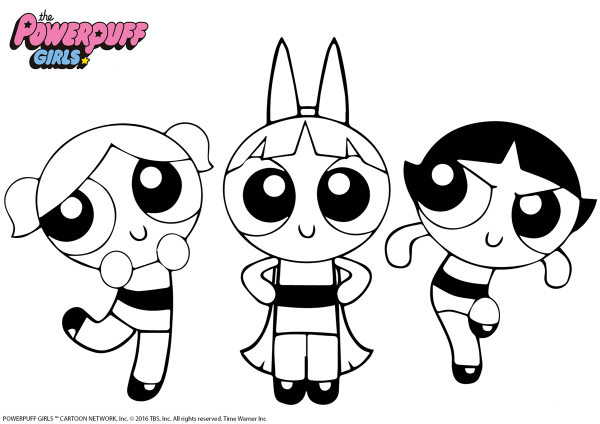 Powerpuff Girls coloring page image