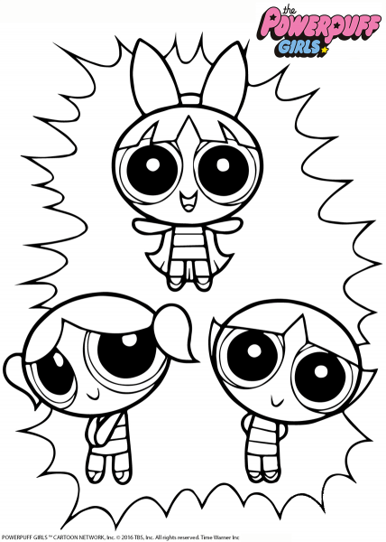 Powerpuff Girls coloring page image