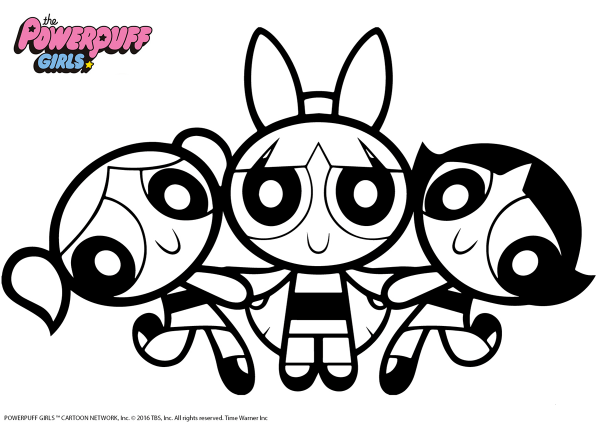 Powerpuff Girls coloring page image