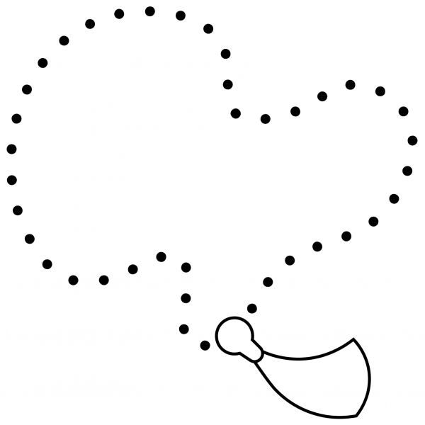 Prayer Beads Emoji coloring page image