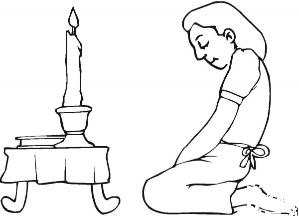 Prayer For Passover  coloring page image