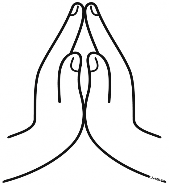 Praying Hands Coloring Page - Colouringpages