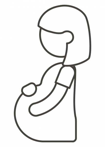 Pregnant Woman coloring page image