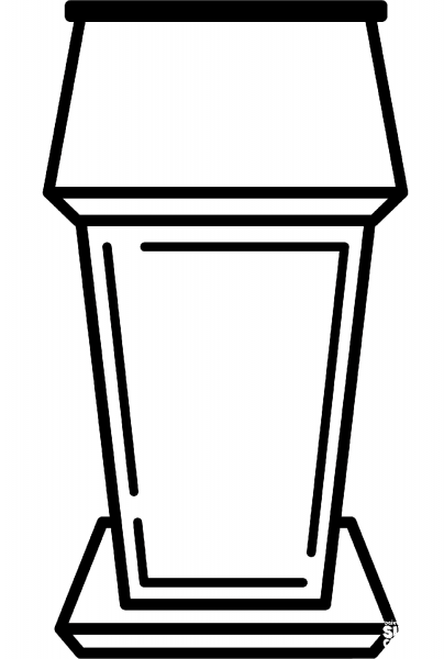 President Podium coloring page image