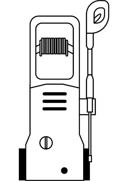 Pressure Washer coloring page image