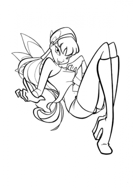 Pretty Stella  coloring page image