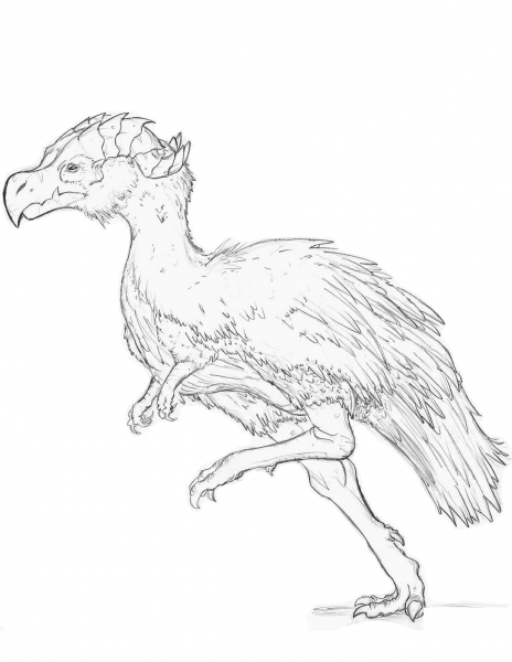 Primal Rage Contest Terrorarc coloring page image