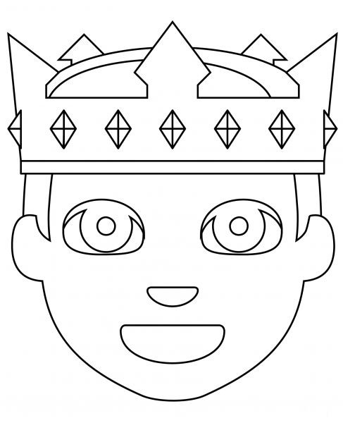 Prince coloring page image