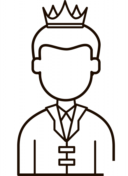 Prince coloring page image