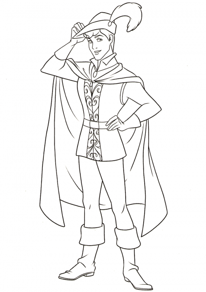 Prince Phillip coloring page image