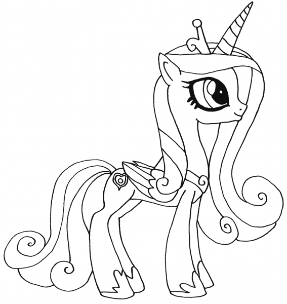 Princess Candance coloring page image