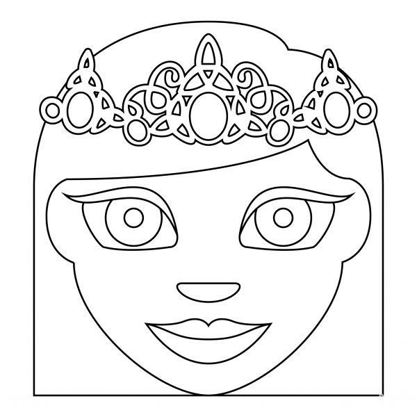 Princess coloring page image