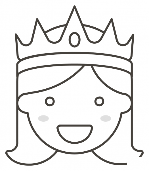 Princess coloring page image
