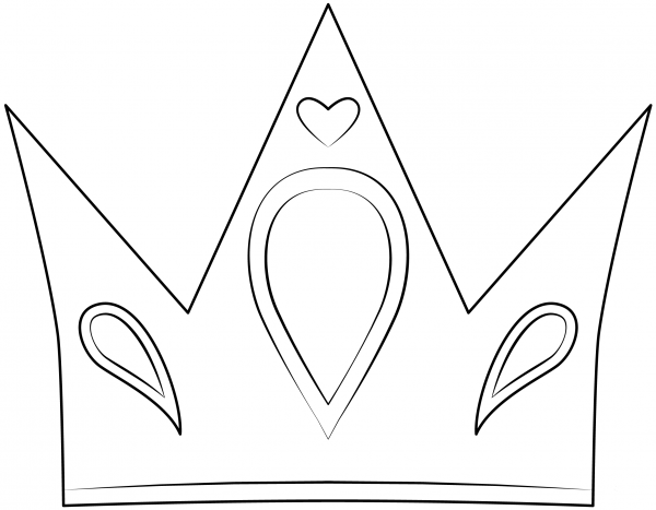 Princess Crown coloring page image
