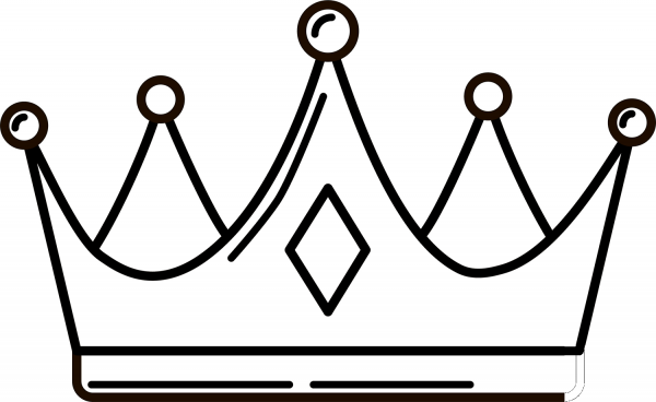 Princess Crown coloring page image