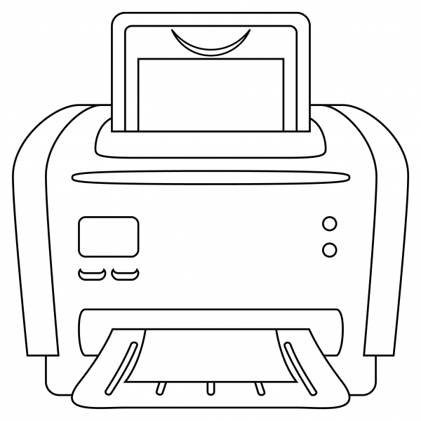 Printer coloring page image