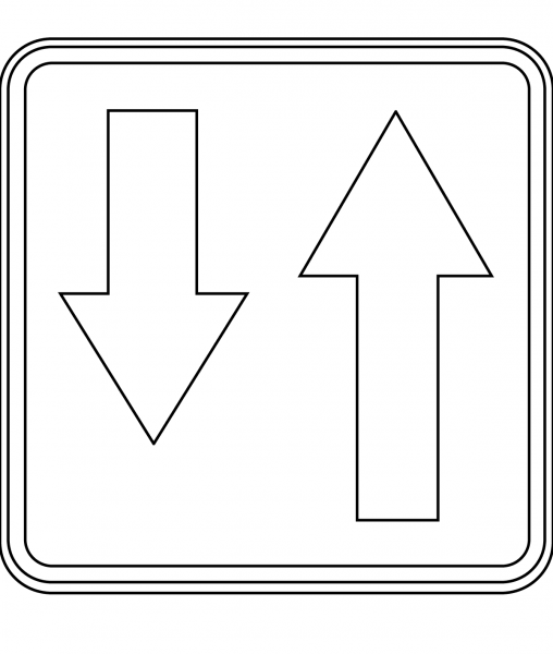 Priority over Oncoming Vehicles D-5 coloring page image
