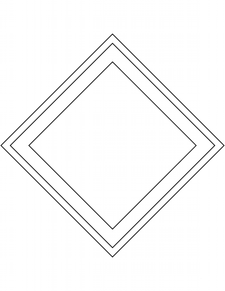 “Priority Road” Sign in Sweden coloring page image