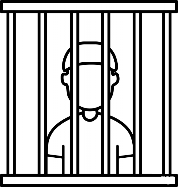Prison coloring page image