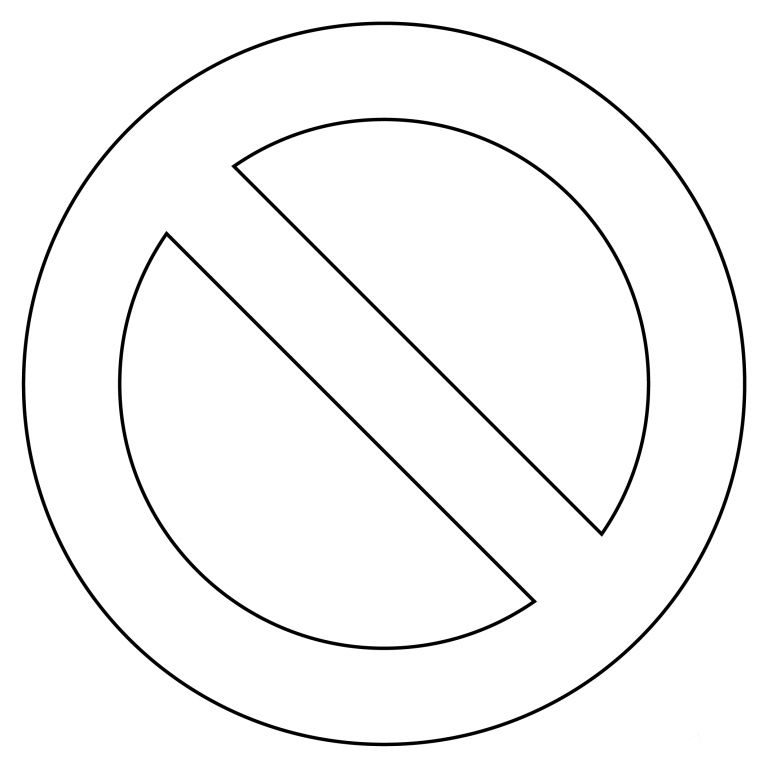 Prohibited coloring page - ColouringPages