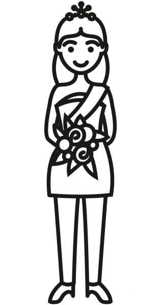 Prom Queen coloring page image