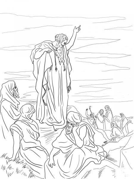 Prophet Ezekiel coloring page image