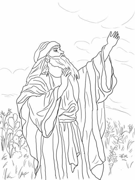 Prophet Isaiah coloring page image