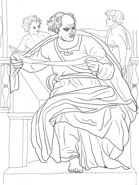 Prophet Joel coloring page image