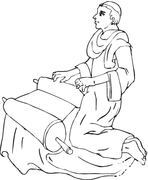 Prophet With Message  coloring page image