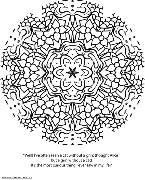 Psychedelic Ornaments coloring page image