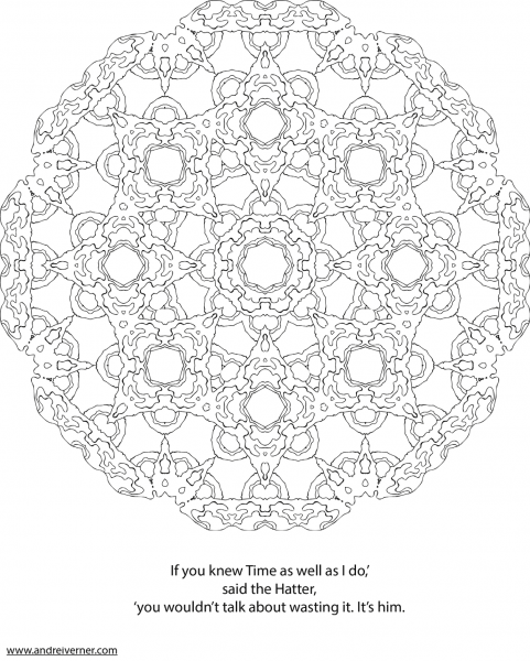 Psychedelic Ornaments coloring page image