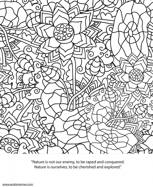 Psychedelic Ornaments coloring page image