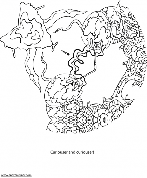 Psychedelic Ornaments coloring page image