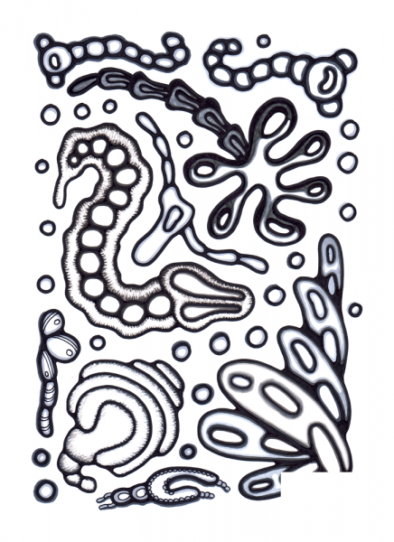 Psychedelic Pattern coloring page image
