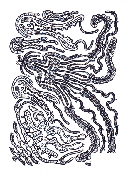 Psychedelic Pattern coloring page image