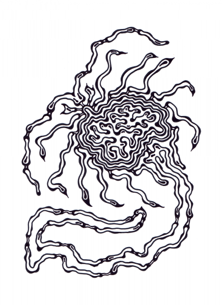 Psychedelic Pattern coloring page image