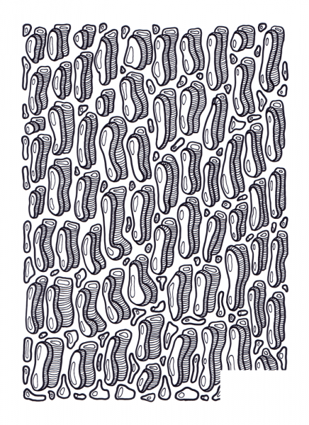 Psychedelic Pattern coloring page image