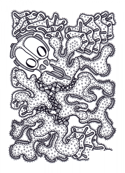 Psychedelic Pattern coloring page image