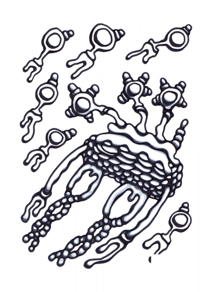 Psychedelic Pattern coloring page image